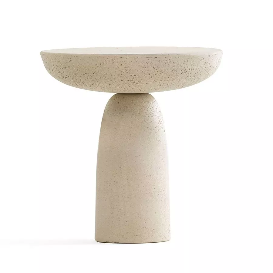 Mogg Coffee Table Cement Olo Ivory Ø50