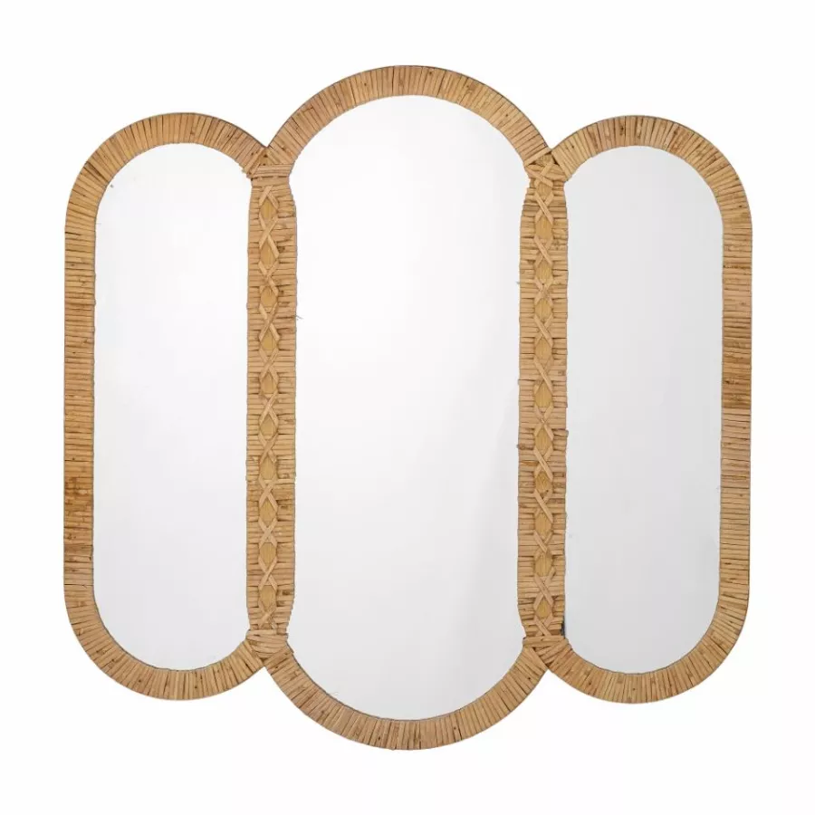 Bloomingville Cardiz Wall Mirror - Woven Rattan