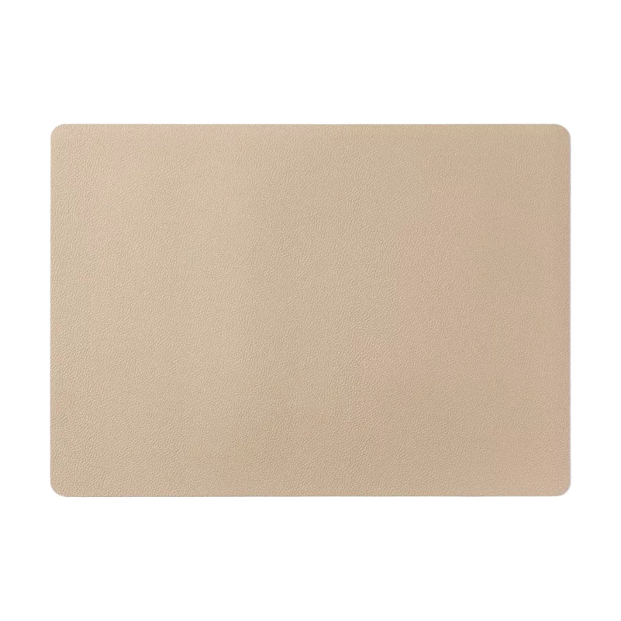 American Placemat Faux Leather Beige