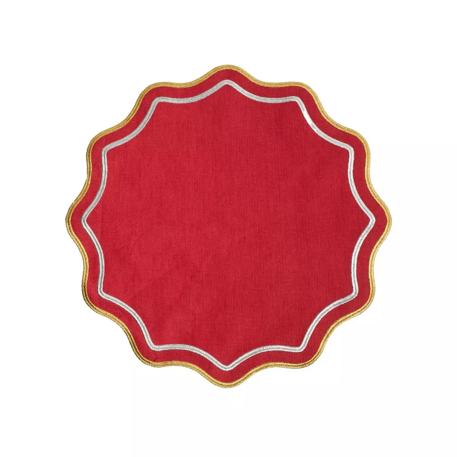 Bitossi Set of American Placemats 2pz Red