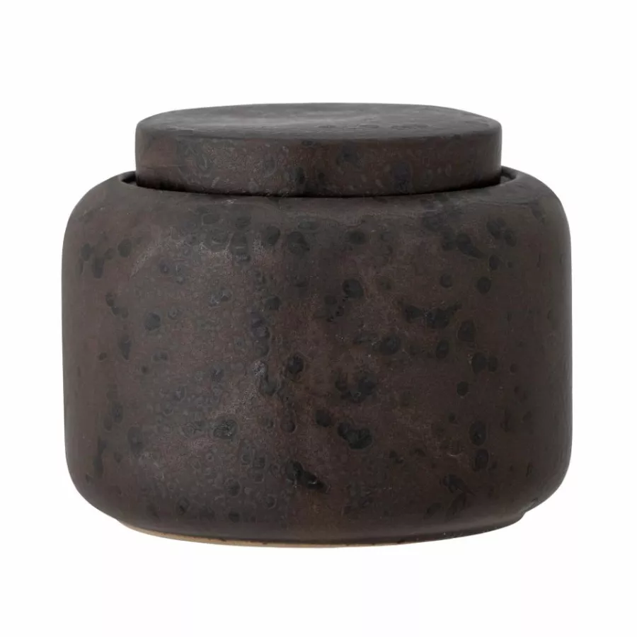 Bloomingville Jar w/Lid Chau Stoneware Brown