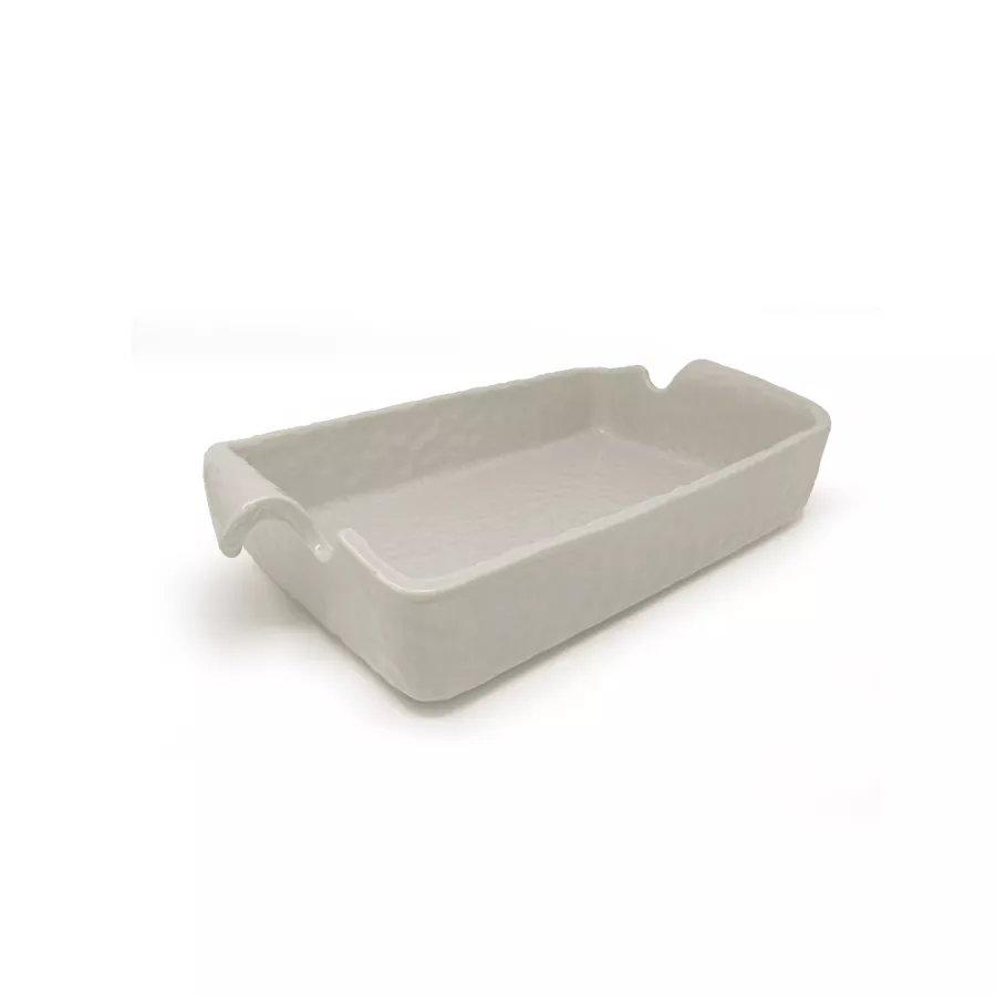 Rectangular Baking Dish La Ceramica d'Italia Materia 39x21cm Dove Grey