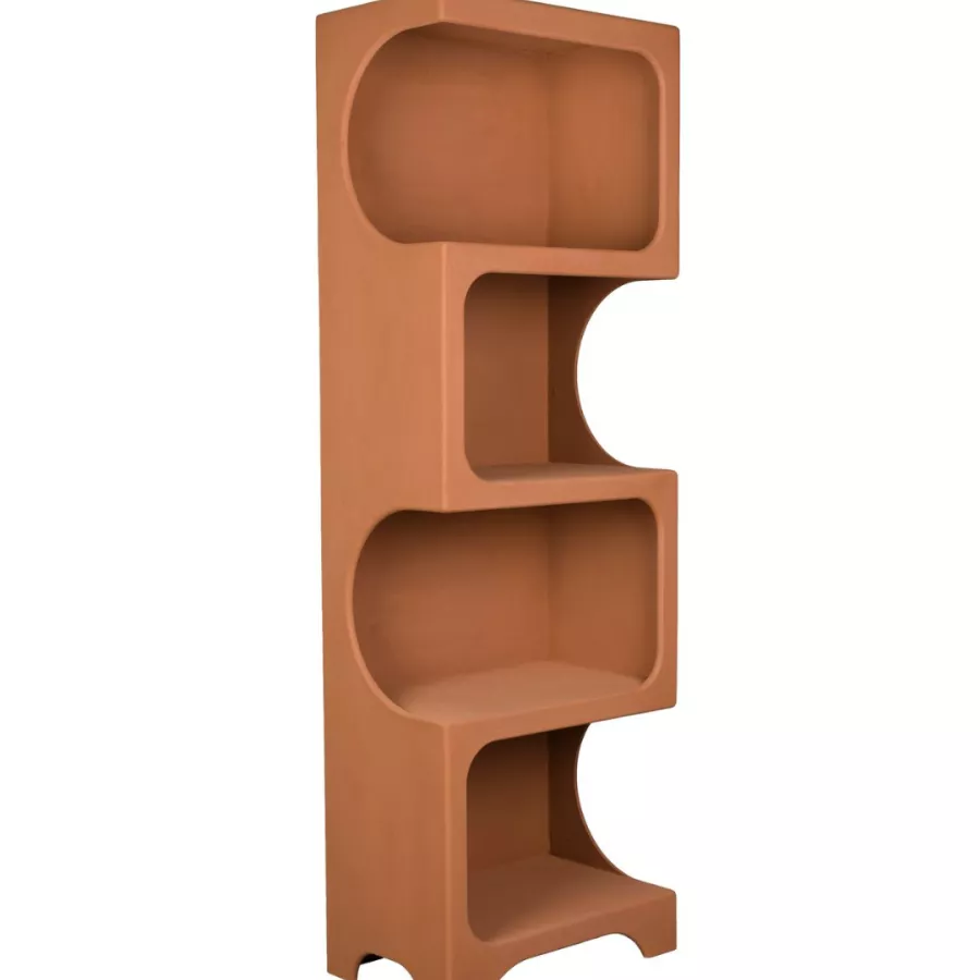 DutchBone Scaffale Dundee Shelf L Marrone/Terracotta – Libreria Design Modulare 60 x H 181 cm