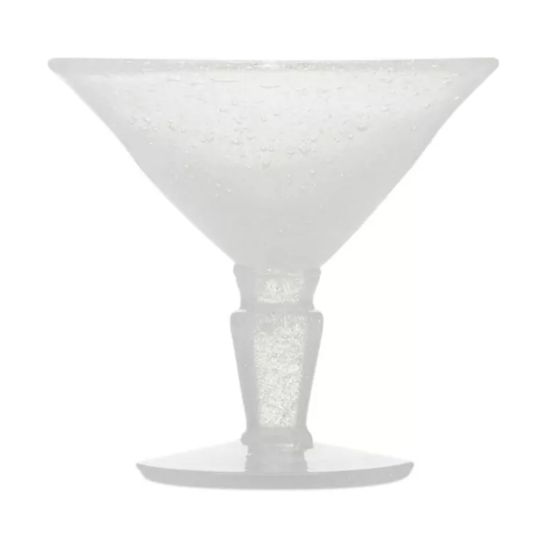 Memento Martini Glass White Transparent
