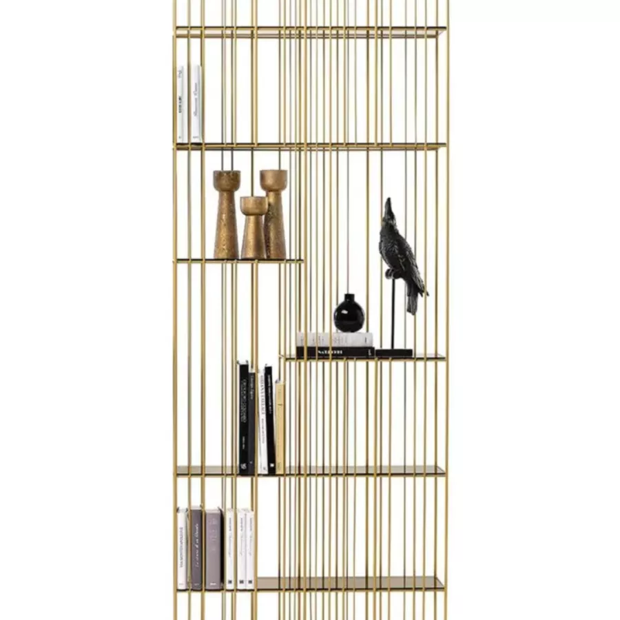 Mogg Freestanding Bookshelf Metrica A Gold
