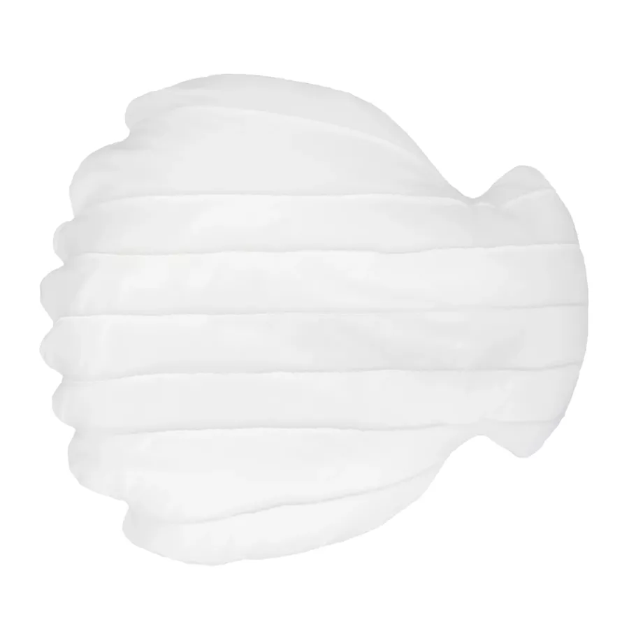 Galleggiante Piscina in tessuto MX Home Conchiglia Bianco
