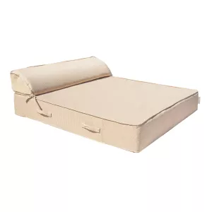 MX Home Letto Prendisole 2 Posti in Schiuma - Beige Rafia