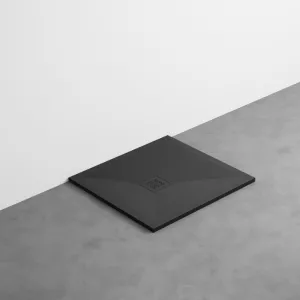 Cielo Venticinque Odwracalny Brodzik Prysznicowy – Czarny Mat 80 x 80 cm