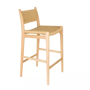 DutchBone Sedia Alta da Bar Cecile - Sgabello da Bancone Beige