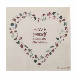 Christmas Napkin Pack Bloomingville Paia Paper