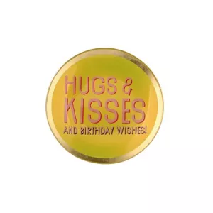 Gift Company Love Plates Decorative Plate – “Hugs & Kisses” Glass Ø 10 cm