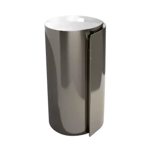 Lavabo freestanding Flaminia Monoroll Metal Platino Lucido