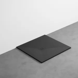 Cielo Venticinque Odwracalny Brodzik Prysznicowy – Czarny Mat 90 x 90 cm