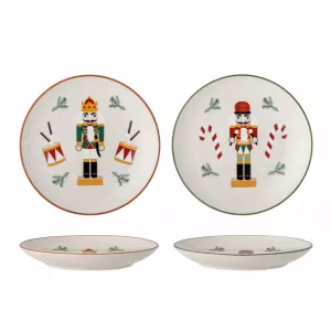 Set 2 piatti Natale Bloomingville Jolly Gres