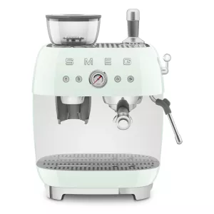 Smeg Manual Espresso Coffee Machine with Coffee Grinder Pastel Green