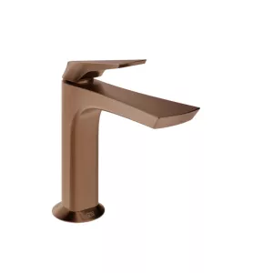 Gessi Ventaglio 72051 – Miscelatore Lavabo Basso in Ottone con Piletta Stop&Go - Copper Brushed PVD