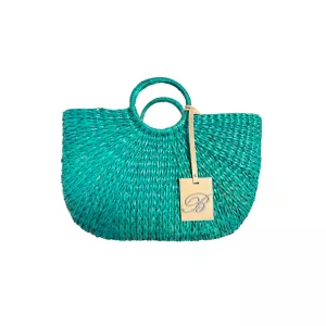 Pleciona Torba Plażowa Blumarine Home Baia delle Sirene - Szmaragdowy