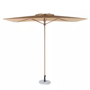 MX Home Ombrellone Parasole - Beige Rafia 2 x 2 m