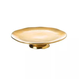 Bitossi Cake Stand Porcelain Gold