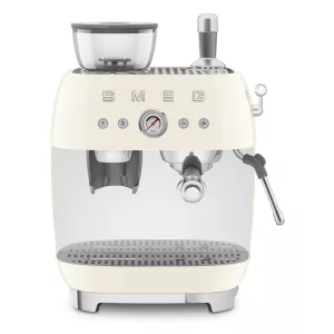 Smeg Macchina da caffè espresso manuale con macinacaffè Panna