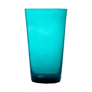 Memento Blown glass tumbler for drinks in Turquoise color