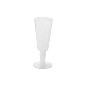 Champagne / Sparkling Wine Flute Glass Memento Synth Bally White