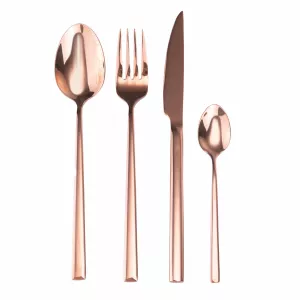 Set Posate 24 pz. Villa d'Este Luxury Acciaio Copper