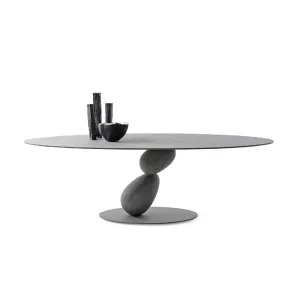 Mogg Oval Dining Table Matera Grey