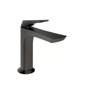 Gessi Ventaglio 72051 – Miscelatore Lavabo Basso in Ottone con Piletta Stop&Go - Nero Metal Brushed PVD