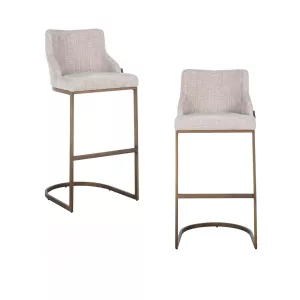 Richmond Interiors Bar Stool Bolton Natural Renegade – Set di 2 sgabelli da Bar