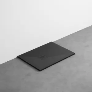 Cielo Venticinque Odwracalny Brodzik Prysznicowy – Czarny Mat 70 x 90 cm