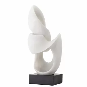 Bloomingville Alistair Decorative Sculpture – White Polyresin
