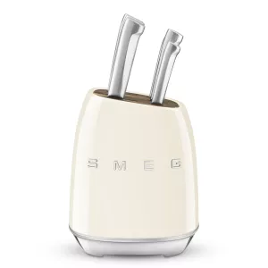 Smeg Knife Block 50's Style Cream