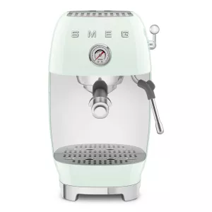 Smeg Manual Espresso Coffee Machine with Cold Brew – 50’s Style, Glossy Pastel Green