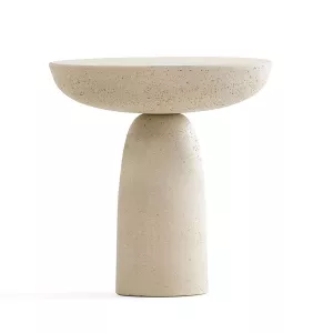 Mogg Coffee Table Cement Olo Ivory Ø50