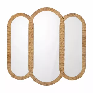 Bloomingville Cardiz Wall Mirror - Woven Rattan