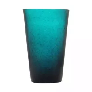Memento Bicchiere per drink in vetro soffiato Petrolio