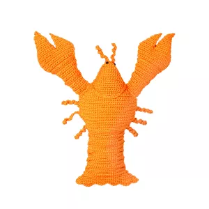 MX Home Cuscino Decorativo all'Uncinetto Aragosta - Arancione