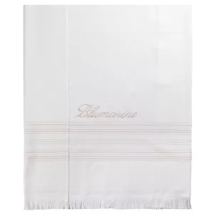Ręcznik plażowy bawełniany Blumarine Home Portorico – Biały