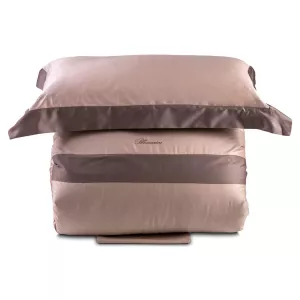 Double Duvet Cover Set Blumarine Home 'Grand Hotel' Wax/Cinnamon