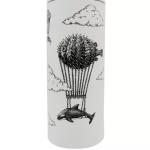 Vaso Porcellana Aquatic Creatures "Day" Bianco