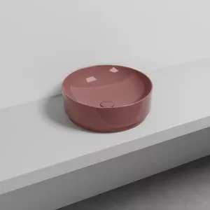 Cielo Lavabo Tondo da Appoggio Mare - Corallo Lucido Ø 45 cm H 15 cm