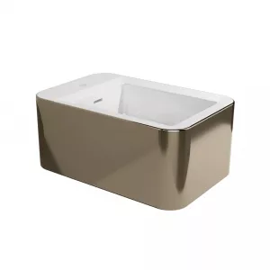 Bidet zawieszony Flaminia Nile Metaliczny lśniący Platynowy