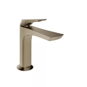 Gessi Ventaglio 72051 – Miscelatore Lavabo Basso in Ottone con Piletta Stop&Go - Finox Brushed Nickel