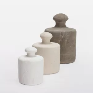 Pimar Set of 3 Decorative Weights in Lecce Stone